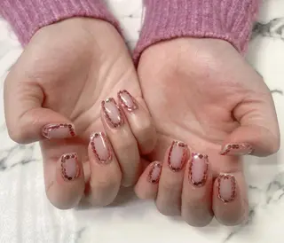 ロング カラー ネイル Q Free nailsのネイルデザイン