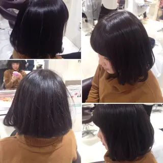 ショート ミディアム カラー ✨艶髪✨透明感✨ 山内大樹のヘアスタイル