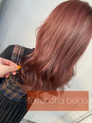 ロング カラー 後藤紗英/髪質改善 /オリーブベージュのヘアスタイル