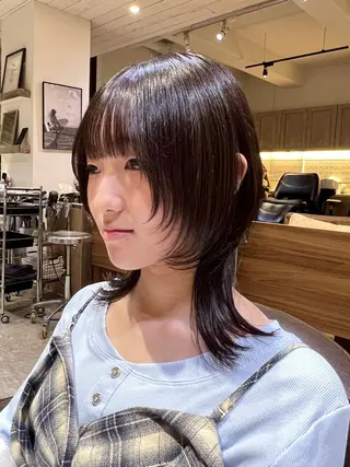 ミディアム FERiCIA所属・ウルフカット🐺 レイヤー/今川尚睦のヘアスタイル