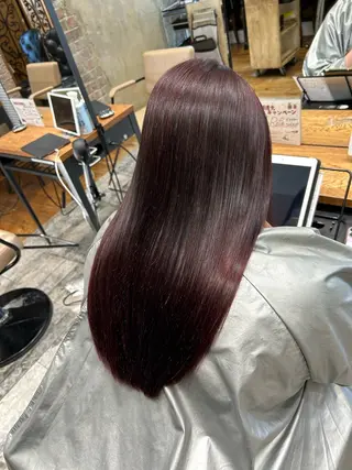 ロング カラー パーマ 新宿✨顔周りカット 韓国ヘア/坂本亜裟海のヘアスタイル