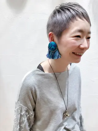 ショート カラー メンズカット特化柏駅 徒歩3分LOUのヘアスタイル