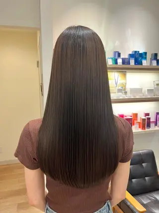 セミロング カラー セジールヘアメゾン所属・韓国レイヤー/透明感 カラー🐈曾根高のヘアスタイル