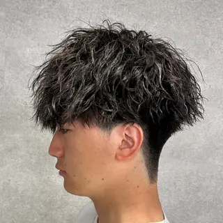 パーマ メンズ 渋谷サーフカール アメカジ美容師のヘアスタイル