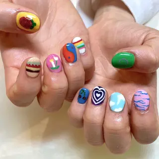 ネイル 新井 ひなののネイルデザイン