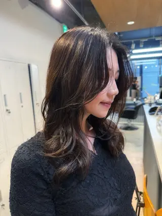 ロング パーマ ✂︎神カット&カラー 韓国風パーマ黒田ダイのヘアスタイル