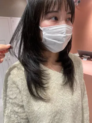 セミロング SALOWIN 立川所属・MAYU /ナチュラルヘア🌷のヘアスタイル