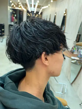 パーマ メンズ 髪質改善✨縮毛矯正 ショートボブ/ともきのヘアスタイル