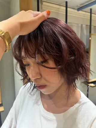 カラー YUI／レイヤー カット/透明感カラーのヘアスタイル