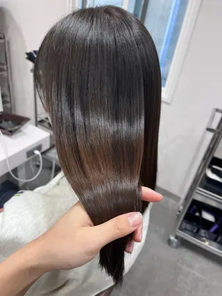 セミロング 美髪×縮毛矯正 水上真由美😘のヘアスタイル