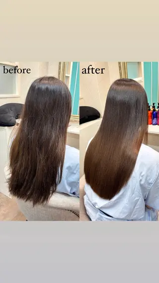 ロング 縮毛矯正 髪質改善🎀カノンのヘアスタイル