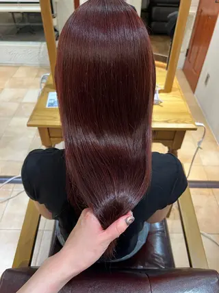 セミロング カラー 🥀韓国ヘア🥀 宮津真菜のヘアスタイル