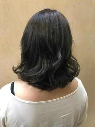 ミディアム カラー TERRACE 福島所属・shi hoのヘアスタイル