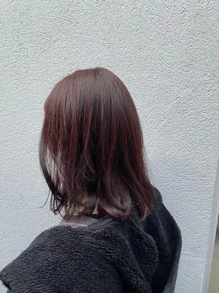 セミロング カラー 【nui 茨木】 原田美紅のヘアスタイル