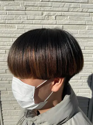 ミディアム カラー パーマ ヘアアレンジ メンズ SHUN メンズパーマのヘアスタイル