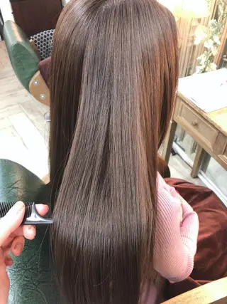 ロング カラー ❤︎大人シック ベージュrihoのヘアスタイル