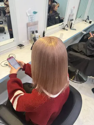 ロング カラー ハイトーン/韓国 レイヤー/るか🎀のヘアスタイル