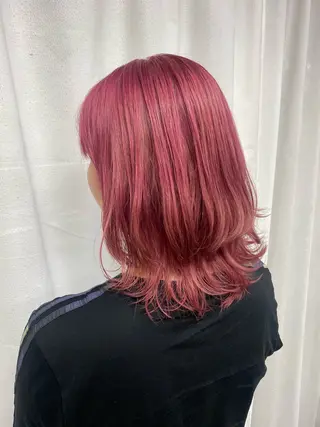 ミディアム カラー ヘアアレンジ 年間1500人担当 代表　南一路のヘアスタイル