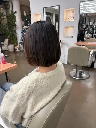 ショート ディフィーノ青山所属・💫ノノカ💫ボブ/ 暖色カラー/表参道のヘアスタイル