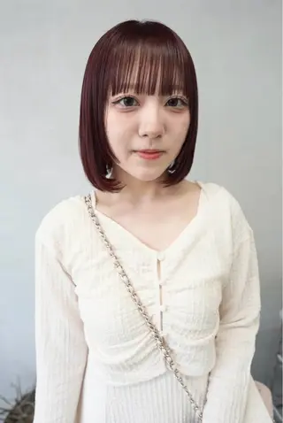 ショート カラー wabi【ワビ】所属・manami/ヘア セット/ハイトーンのヘアスタイル