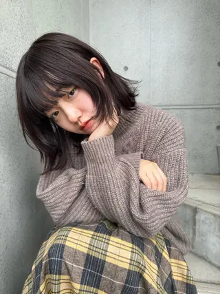 ミディアム 美髪水素カラー✨ 迫田ゆりのヘアスタイル