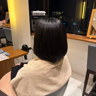 ミディアム 森田 玲央のヘアスタイル