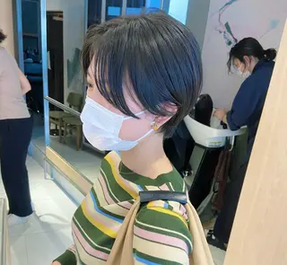 ショート カラー ヘアアレンジ 艶髪/レイヤーカット 🐣misakiのヘアスタイル