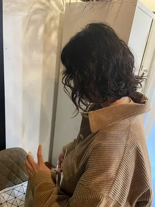 ミディアム パーマ 鎌田卓也/髪質改善 /透明感カラーのヘアスタイル