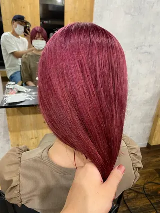 ミディアム カラー 髪質改善/レイヤー カット手塚奨のヘアスタイル