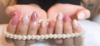 ミディアム ネイル 長さ出し専門 nynaのネイルデザイン