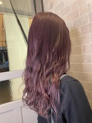 ロング 柳井 瑠菜のヘアスタイル