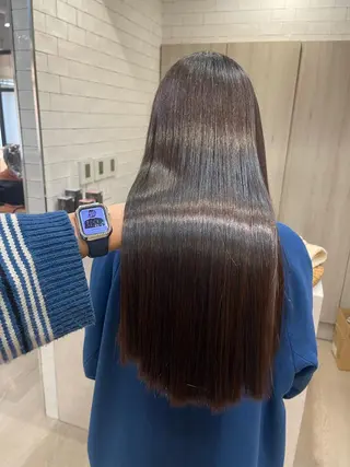 ロング &chaLme   心斎橋所属・emi/髪質改善/ 韓国風/艶カラーのヘアスタイル