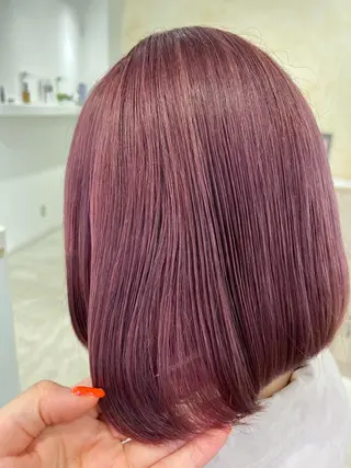 カラー ボブ/美髪矯正 /佐藤　奈巳のヘアスタイル