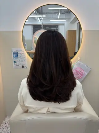 セミロング 篠崎 加奈のヘアスタイル