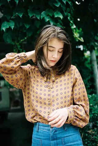 ミディアム カラー 千葉 慎也のヘアスタイル