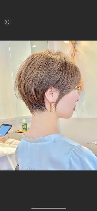 ショート あいこ/ハンサム ショート/銀座🌷のヘアスタイル