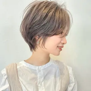 ショート 似合わせカット 小顔/大阪谷町のヘアスタイル