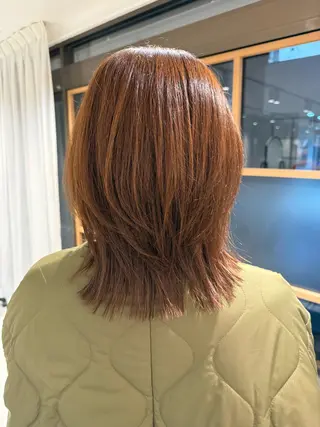 ミディアム 阿部 美羽のヘアスタイル