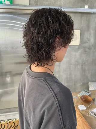 パーマ メンズ サトウ レンマのヘアスタイル