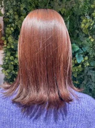 ミディアム 朝が楽になる艶髪縮毛 ✨中稲明梨のヘアスタイル