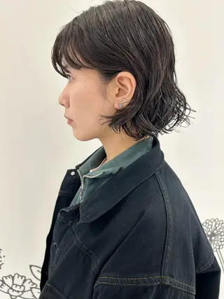 ショート パーマ ハイトーン/ブリーチ 似合せカット/パーマのヘアスタイル