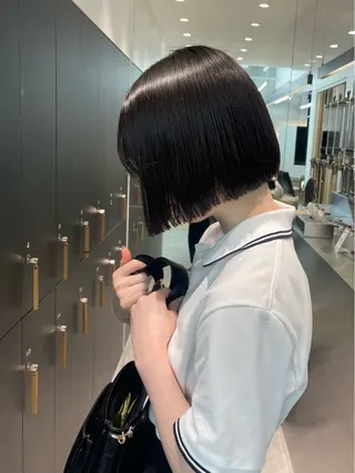 ショート オリーブベージュ/シ ョートボブたまき🧡のヘアスタイル