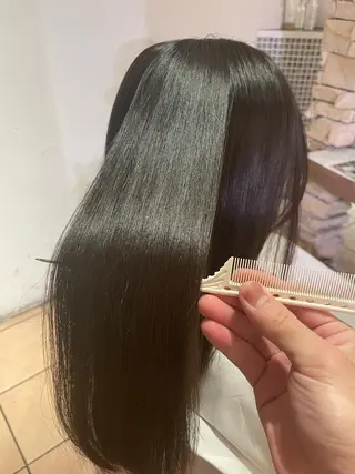 ロング 髪質改善 SHEER. 大阪梅田所属・髪質改善/ 梅田中崎町/宮里のヘアスタイル