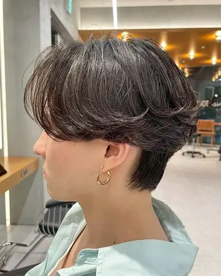 パーマ 表参道/センター パート/SOTAのヘアスタイル