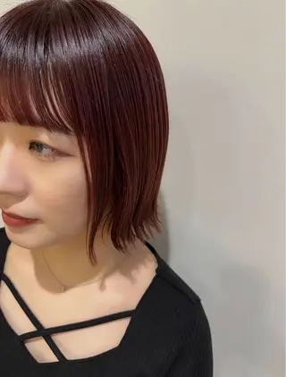 ショート YUI🍊 ボブ/メンズパーマのヘアスタイル