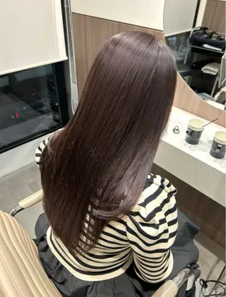 セミロング カラー ヘアアレンジ メンズ Salowin原宿ash所属・‎透明感×艶髪 ‎🫒maki🎀のヘアスタイル