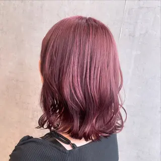 ミディアム shiho/名駅💎 ケアカラー/ブリーチのヘアスタイル