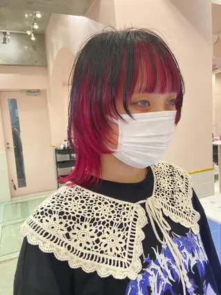 ミディアム 💥ウルフカット デザインあんな💥のヘアスタイル
