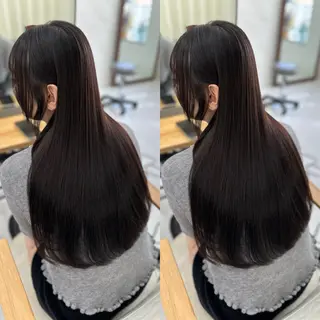 ロング 縮毛矯正×ボブ💎 髪質改善/木下のヘアスタイル