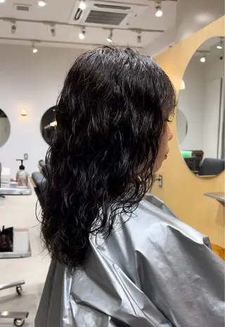 セミロング パーマ パーマ/ボブ /レイヤー チヒロのヘアスタイル